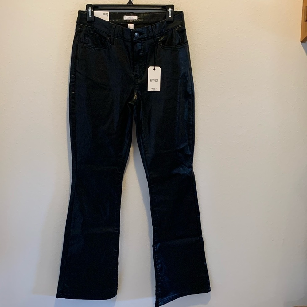 NWT Forever 21 Premium Black High Rise Bootcut Jean/Slim fit boot cut leg. Sz 30